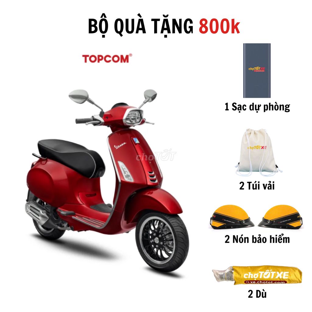 VESPA SPRINT 125 ABS ĐỎ 2024