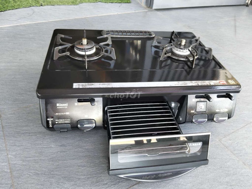 Bếp gas Rinnai Nhật Bản mặt men Đen. Mua bán Bếp, lò, đồ điện nhà bếp tại Quận Thốt Nốt Cần Thơ được đăng bởi AN and TÔN hình 2