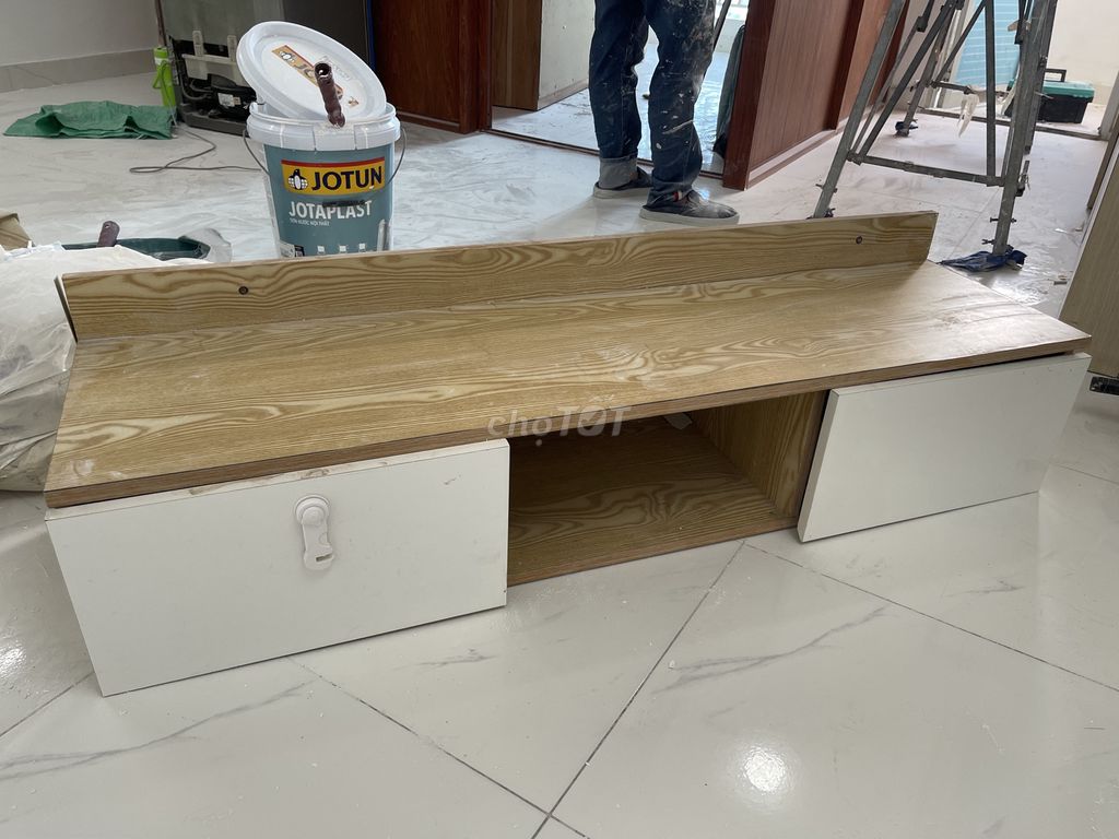 Kệ tivi gỗ công nghiệp 130x35x33 cm. Mua bán Tủ, kệ gia đình tại Thành phố Dĩ An Bình Dương được đăng bởi Huy Nguyen Duc hình 1
