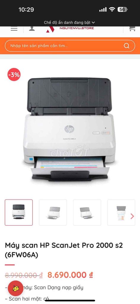 Máy scan HP ScanJet Pro 2000 S2 Trắng. Mua bán Đồ dùng văn phòng tại Thành phố Tam Kỳ Quảng Nam được đăng bởi Nguyen Duy Thanh hình 1