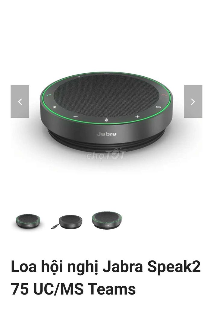 Loa hội nghị Jabra Speak2 75 UC/MS Teams Đen. Mua bán Tivi, Âm thanh tại Thị xã Đức Phổ Quảng Ngãi được đăng bởi Man Nhi hình 1