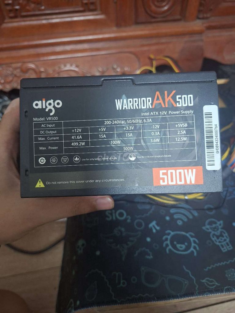 Nguồn Aigo AK500 500W. Mua bán Linh kiện (RAM, Card...) tại Quận Nam Từ Liêm Hà Nội được đăng bởi Nam hình 1