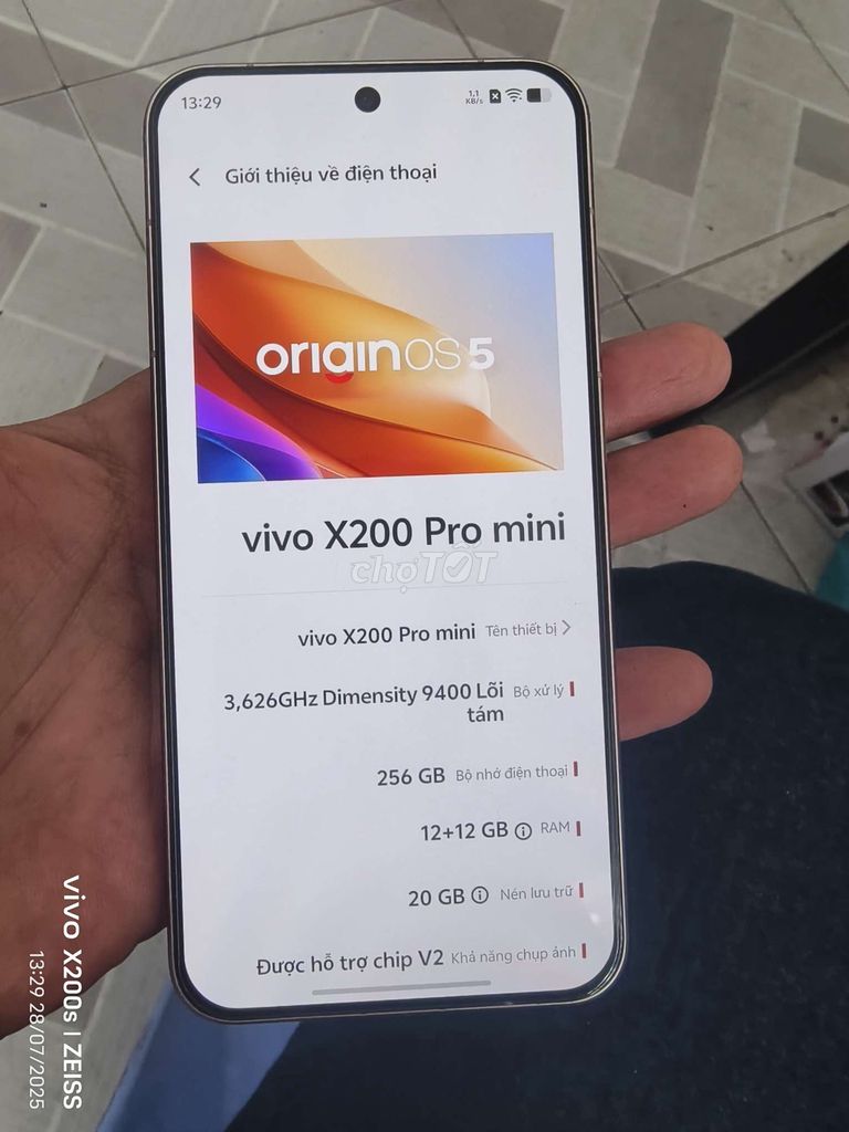 Vivo X200 pro mini nhỏ gọn camera đỉnh. Mua bán Điện thoại tại Thành phố Bến Tre Bến Tre được đăng bởi Từ Tuấn Bến Tre hình 1
