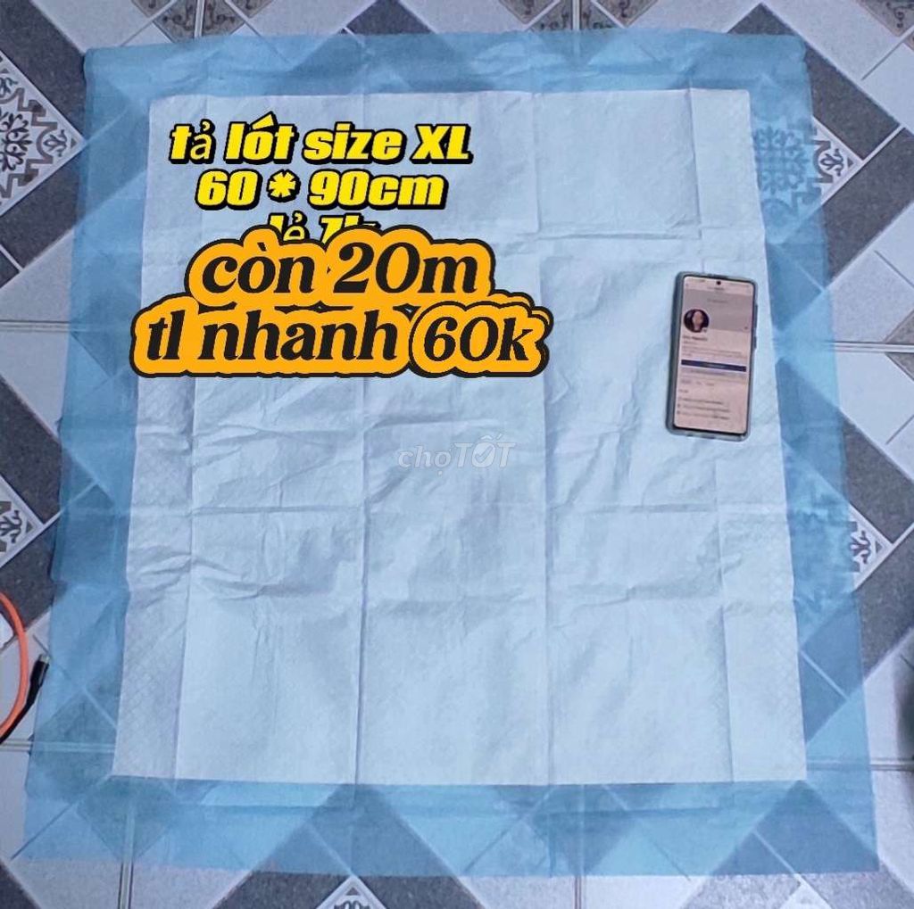 20 tấm tả size XL (60 * 90cm)