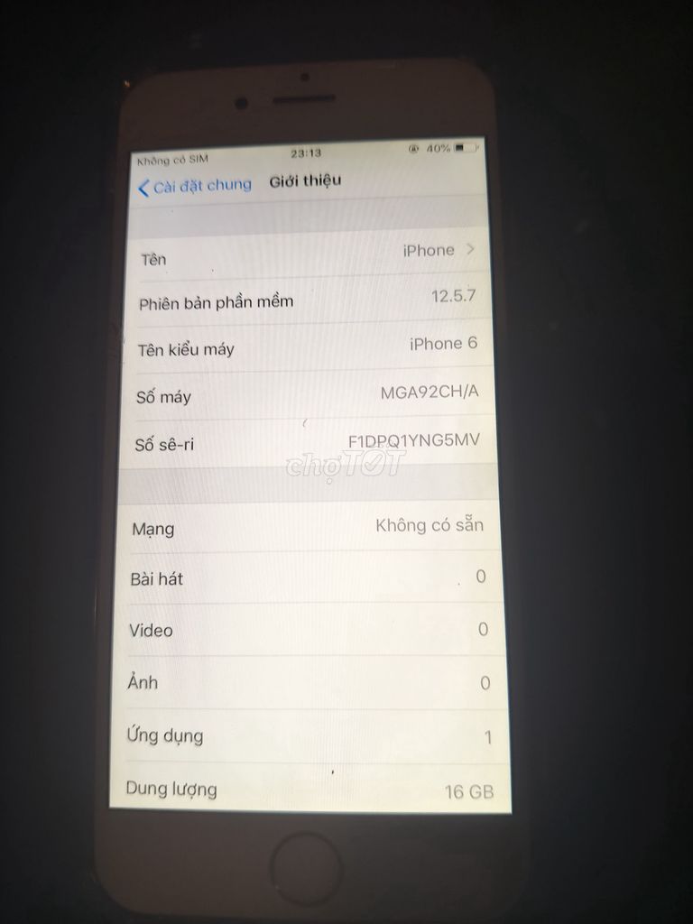 iPhone 6 16GB Vàng. Mua bán Điện thoại tại Quận 7 Tp Hồ Chí Minh được đăng bởi Nguyễn Hữu Thác hình 1