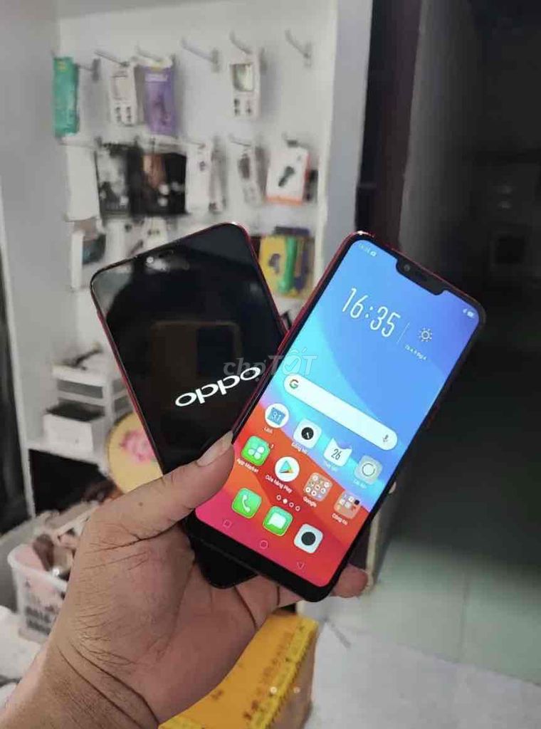 Oppo A3s Đỏ Đã sử dụng. Mua bán Điện thoại tại Huyện Cái Nước Cà Mau được đăng bởi tuấn anh workshop chuyên đồ bãi hình 1