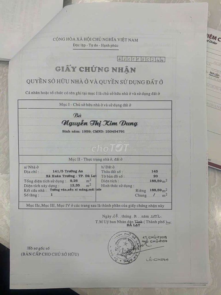 Nhà Mặt tiền quốc lộ 20 view săn mây