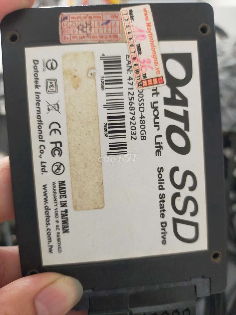 Ổ cứng SSD DATO DSSD-480GB 480GB. Mua bán Linh kiện (RAM, Card...) tại Quận Liên Chiểu Đà Nẵng được đăng bởi Hoàng Thịnh 81 hình 1