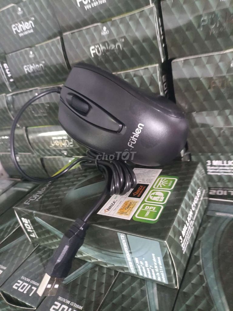 Chuột Fuhlen L102 Có dây Đen chính hãng . Mua bán Phụ kiện (Màn hình, Chuột...) tại Thành phố Thủ Đức Tp Hồ Chí Minh được đăng bởi Cũ Giá Rẻ hình 1
