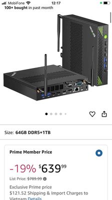 mini pc gmktec i9 13900hk, 64gb ram, 1T ssd. Mua bán Máy tính để bàn tại Quận Gò Vấp Tp Hồ Chí Minh được đăng bởi Tít hàng xách tay