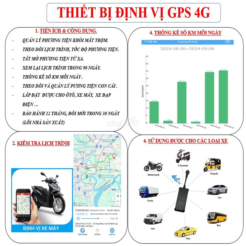 Định vị xe 4G, App Miễn phí. Mua bán Phụ tùng xe tại Thành phố Thủ Đức Tp Hồ Chí Minh được đăng bởi Nguyễn Hữu Bảo hình 3