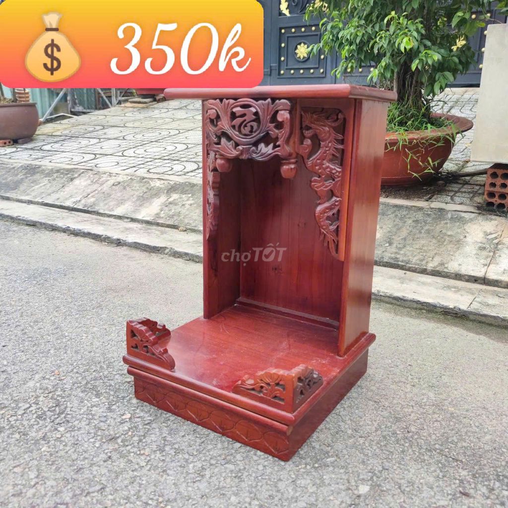 Bàn thờ Ông Địa Gỗ Nâu đỏ Trang trọng. Mua bán Nội thất, đồ gia dụng khác tại Quận Bình Tân Tp Hồ Chí Minh được đăng bởi Chợ nội thất Cũ TP HCM hình 1