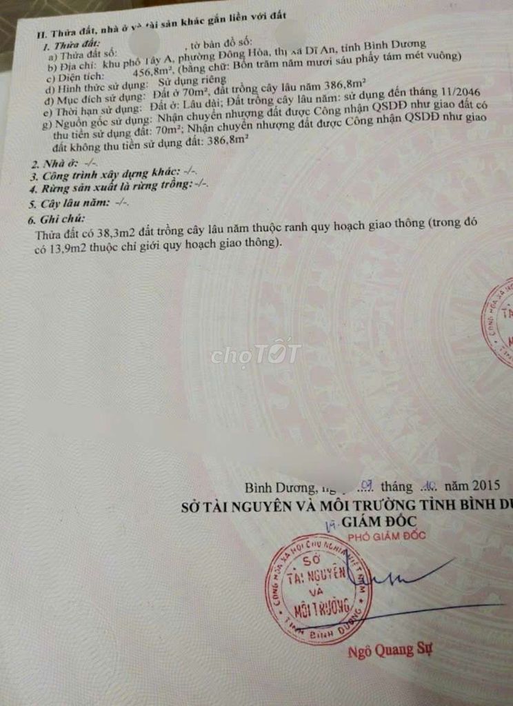 Đất biệt thự 456m ngang 7m gần BigC Go vào 900 p. Đông Hòa Tp. Dĩ An. Mua bán Đất tại Thành phố Dĩ An Bình Dương được đăng bởi Hậu Trần hình 7