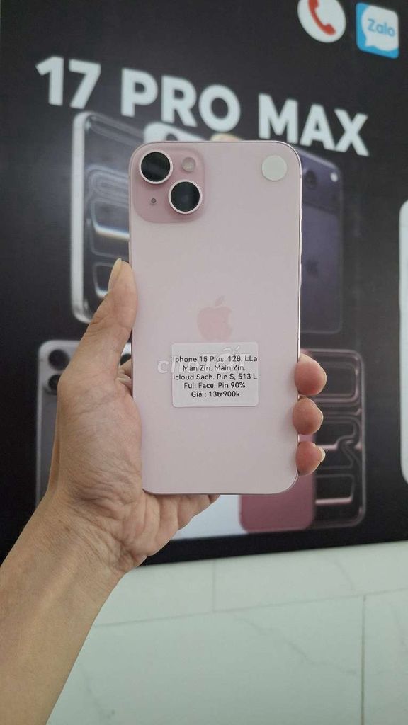 iPhone 15 Plus 128GB Hồng 90% pin. Mua bán Điện thoại tại Thành phố Thủ Dầu Một Bình Dương được đăng bởi TTMobileBD hình 1