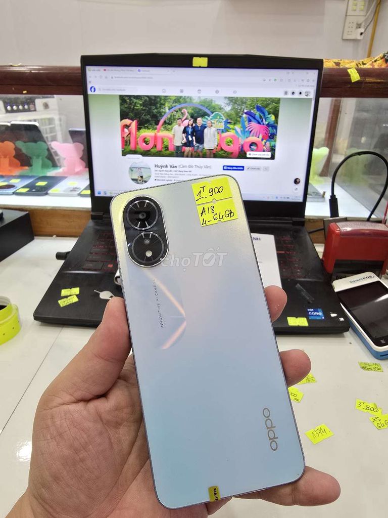 Oppo A18 - 64GB. Mua bán Điện thoại tại Thành phố Long Xuyên An Giang được đăng bởi Facebook Cầm Đồ Thúy Vân hình 1
