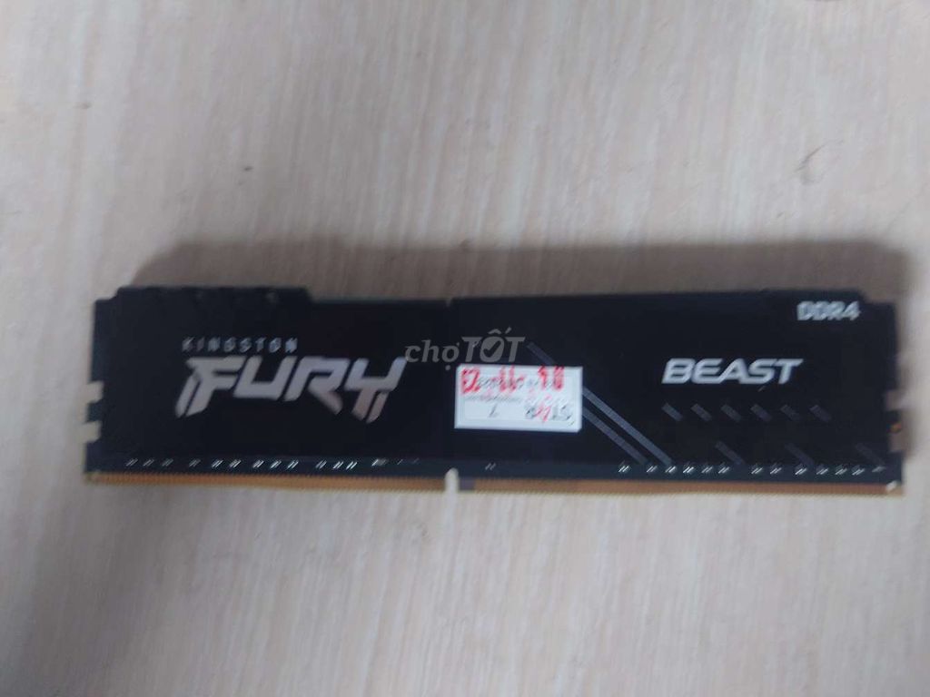 RAM Kingston Fury Beast 16GB DDR4 Đen. Mua bán Linh kiện (RAM, Card...) tại Quận Ninh Kiều Cần Thơ được đăng bởi phan an hình 1
