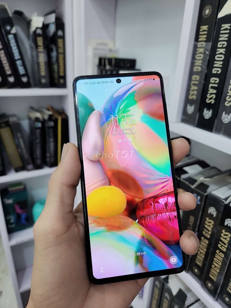 SAMSUNG A71 ZIN ĐẸP RAM 8/128GB (2 SIM) BH 1 THANG