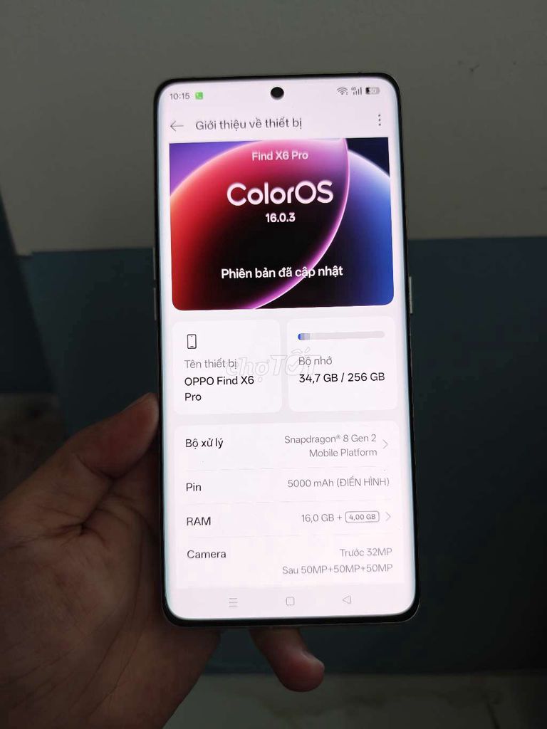 OPPO Find X6 Pro 16/256GB Pin 90. Mua bán Điện thoại tại Quận Gò Vấp Tp Hồ Chí Minh được đăng bởi Vân hình 1