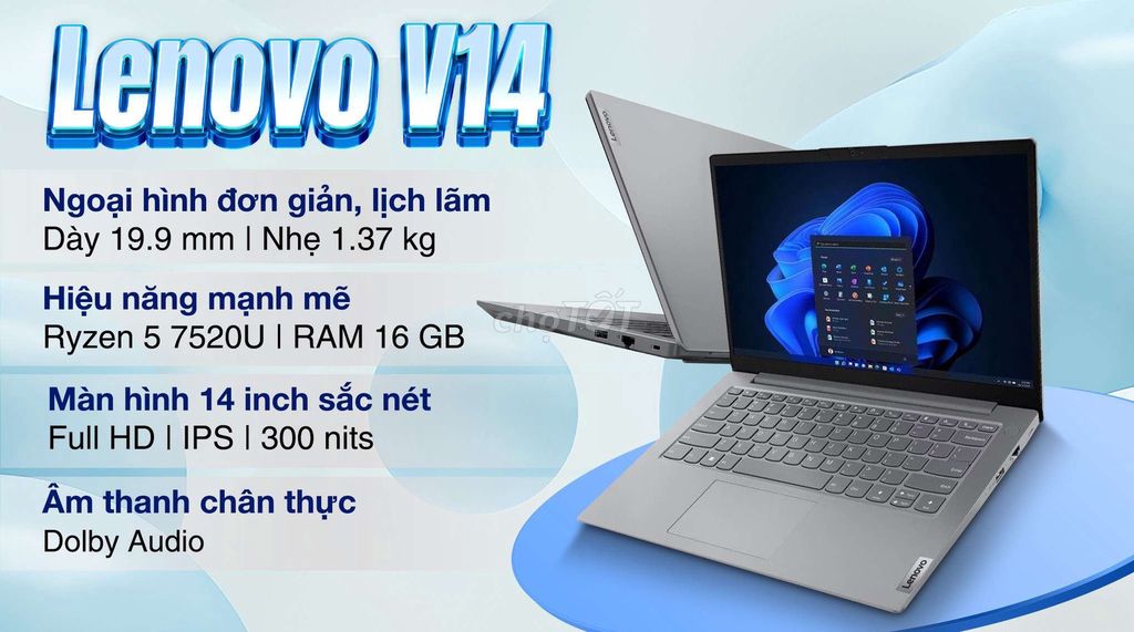 Lenovo V14 AMD Ryzen 5 14 inch 16GB/512GB. Mua bán Laptop tại Quận 7 Tp Hồ Chí Minh được đăng bởi THÔNG VÕ hình 1
