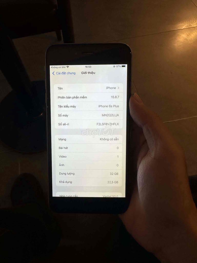 Apple iPhone 6s Plus 32GB Bạc. Mua bán Điện thoại tại Huyện Bình Chánh Tp Hồ Chí Minh được đăng bởi Hoang Ngoc Thanh hình 1