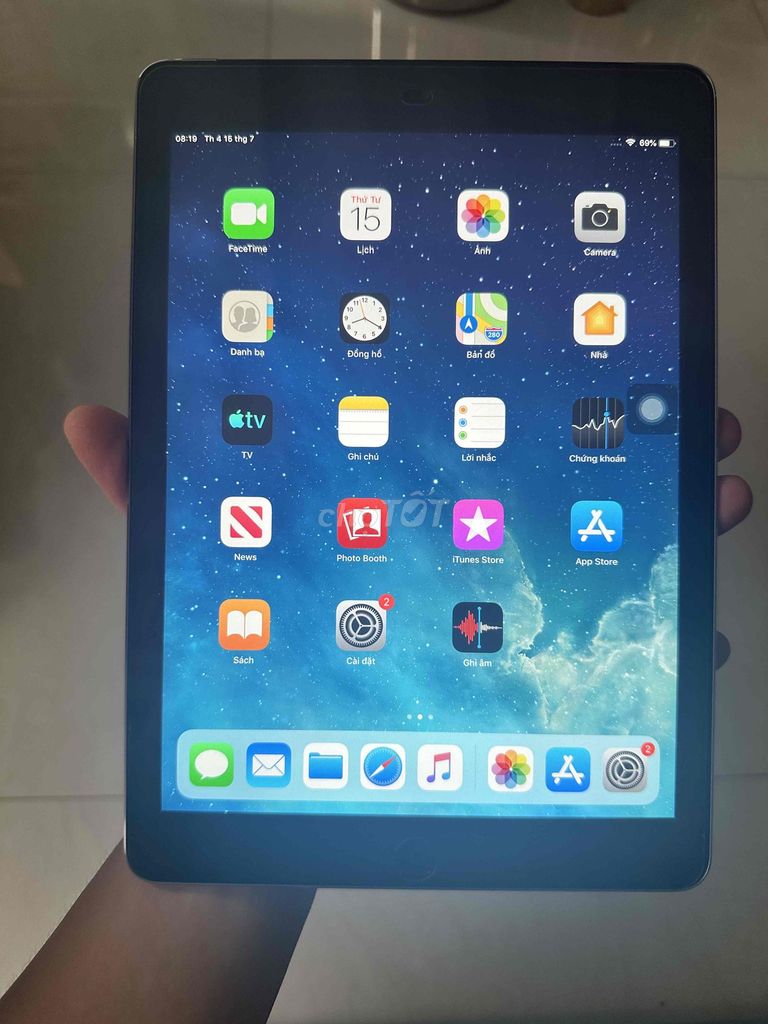Apple iPad Air 16GB Xám 99%. Mua bán Máy tính bảng tại Quận Thanh Khê Đà Nẵng được đăng bởi Nguyễn Hồng Đông Tây hình 1