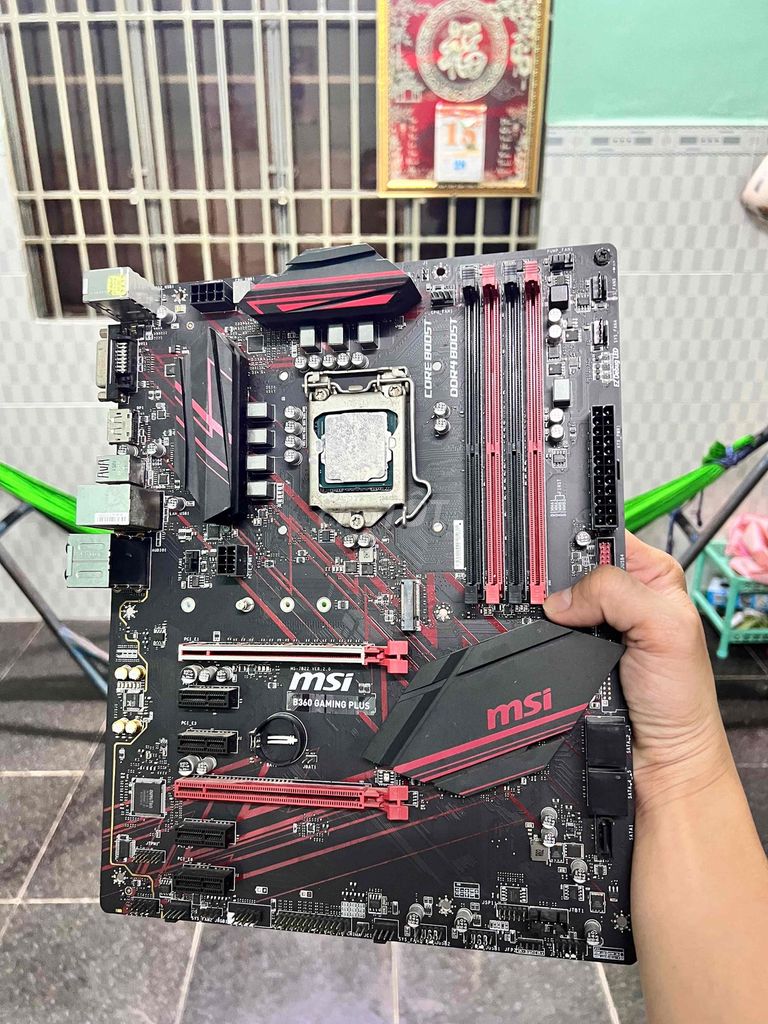 Main MSI B360 Gaming Plus + i5 8400. Mua bán Linh kiện (RAM, Card...) tại Quận Cái Răng Cần Thơ được đăng bởi LAPTOP PC Thành Nhân hình 1