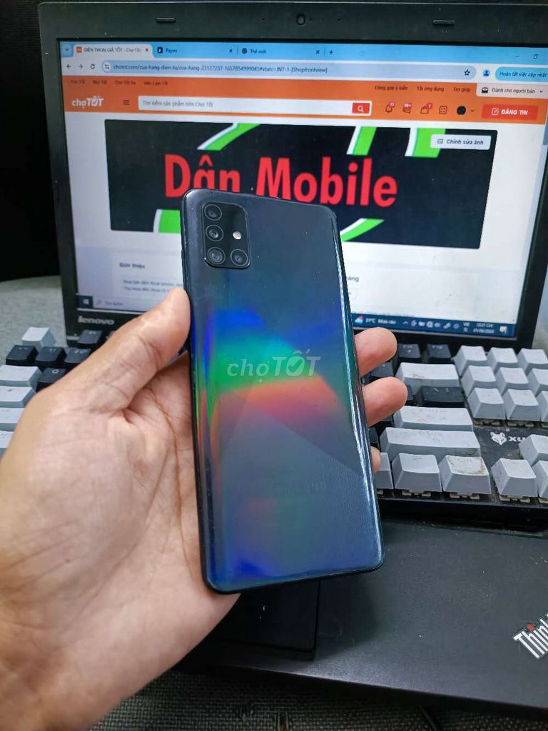 SAMSUNG A51 6GB.128GB PIN 4000 EXYNOS 9611 MƯỢT MÀ