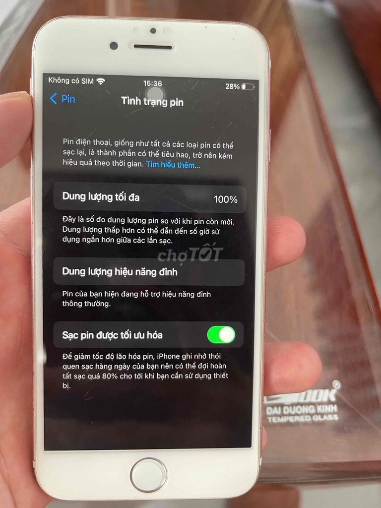 Apple iPhone 6s pin 100%. Mua bán Điện thoại tại Thị xã Hương Trà Thừa Thiên Huế được đăng bởi Đan Cao Đình hình 1