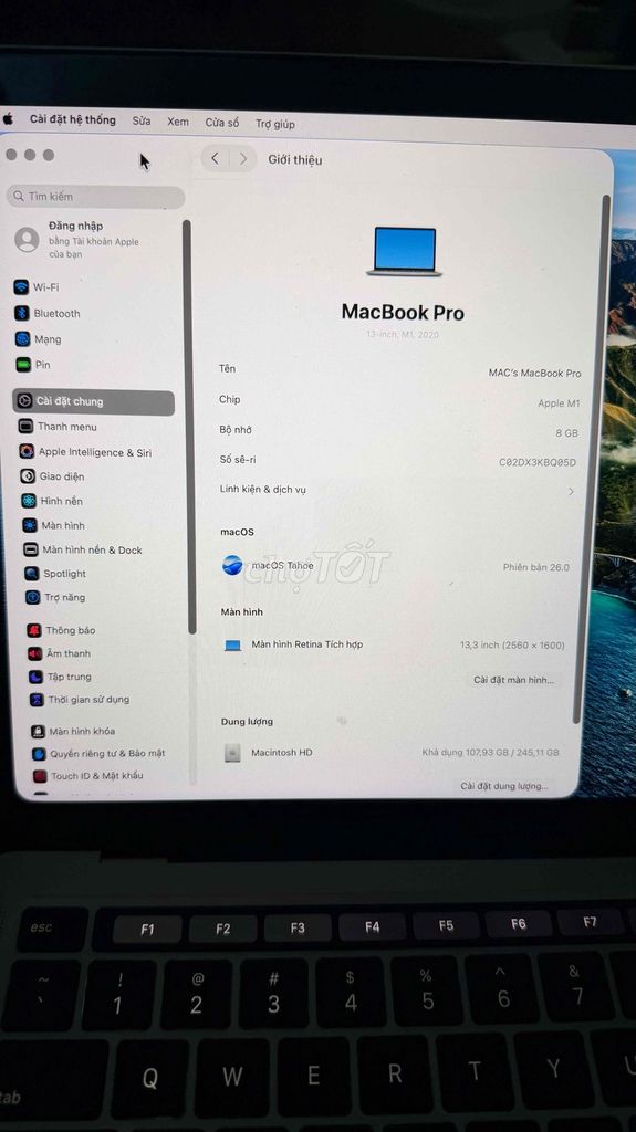 Apple MacBook Pro M1 8GB/256GB Xám. Mua bán Laptop tại Quận Thanh Khê Đà Nẵng được đăng bởi creator nguyen hình 1