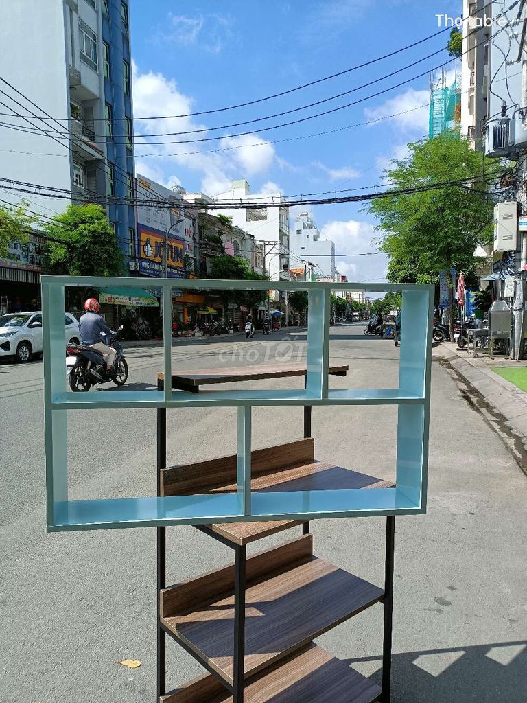 Kệ sách Gỗ MDF Xanh ngọc 1m2x63cm. Mua bán Tủ, kệ gia đình tại Quận Phú Nhuận Tp Hồ Chí Minh được đăng bởi Nguyễn Đức Thọ hình 1