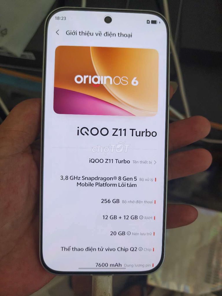 iQOO Z11 Turbo 256GB Trắng. Mua bán Điện thoại tại Thành phố Bến Tre Bến Tre được đăng bởi Từ Tuấn Bến Tre hình 1