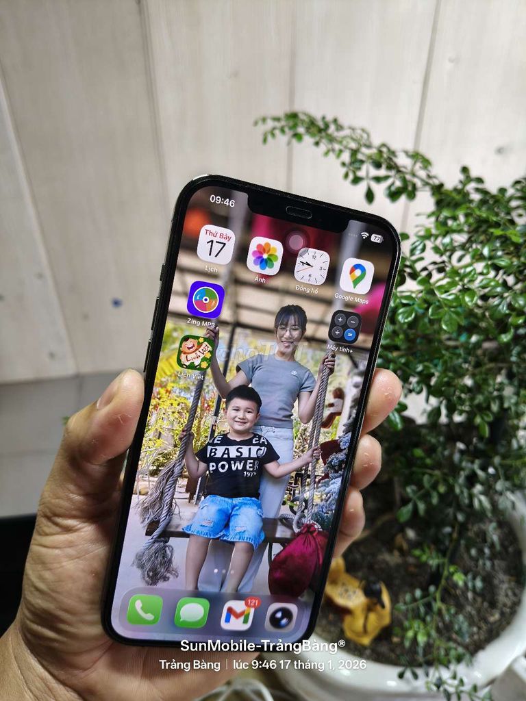 iP 12 ProMax 256G 2sim vật lý Pin100% New99%. Mua bán Điện thoại tại Huyện Trảng Bàng Tây Ninh được đăng bởi Sun Mobile Shop Điện Thoại Trảng Bàng Tây Ninh 01 hình 1