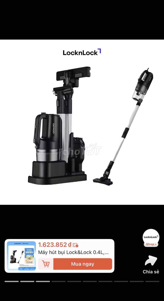 Máy hút bụi LocknLock Đen Mới. Mua bán Thiết bị vệ sinh, nhà tắm tại Quận Gò Vấp Tp Hồ Chí Minh được đăng bởi Nguyễn Giàu hình 1