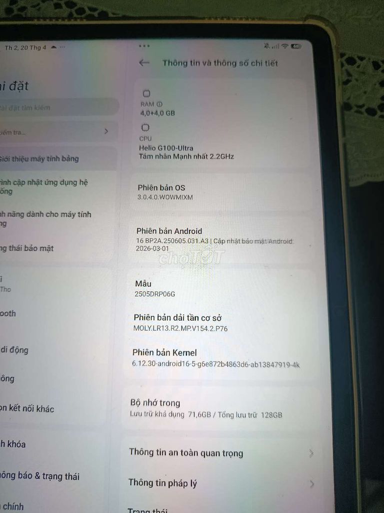 Xiaomi Redmi Pad 2.4G 8GB/128GB. Mua bán Máy tính bảng tại Huyện Đông Sơn Thanh Hóa được đăng bởi Phan Cừ hình 1