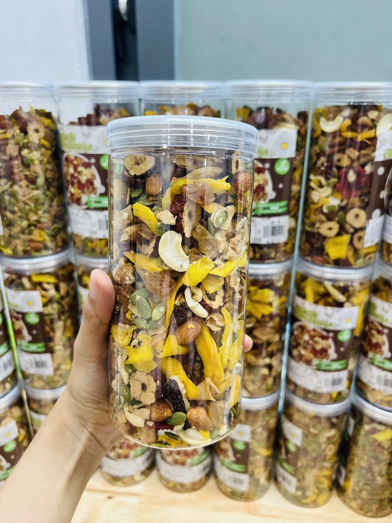 Ngũ cốc siêu hạt granola hủ 500g