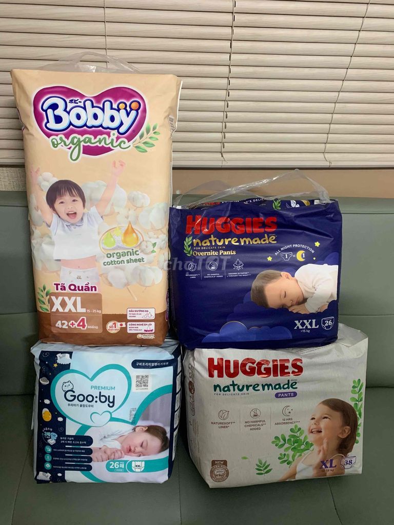 Tã bỉm Bobby Organic XXL. Mua bán Mẹ và bé tại Thành phố Dĩ An Bình Dương được đăng bởi Dieulinhlinh hình 1
