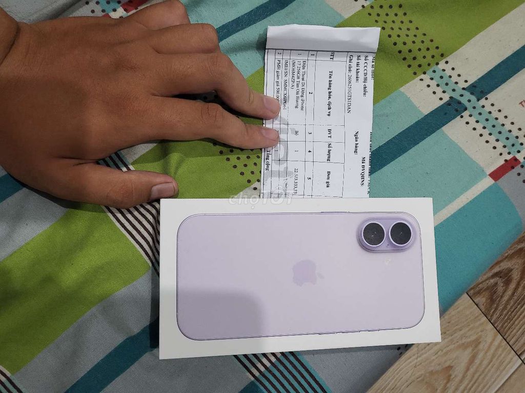 Apple iPhone 17 256GB Tím Lavender Mới . Mua bán Điện thoại tại Huyện Bình Chánh Tp Hồ Chí Minh được đăng bởi Đinh Gia Bảo hình 1