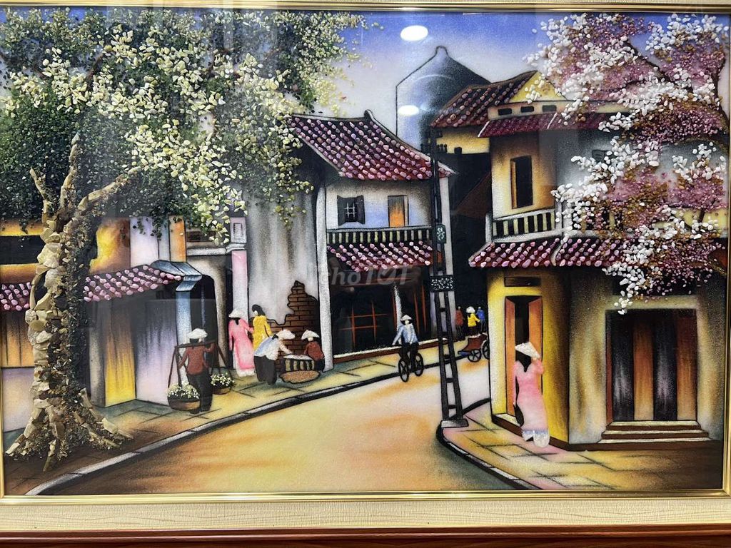 Tranh đá quý Phố cổ Hà Nội 79x108