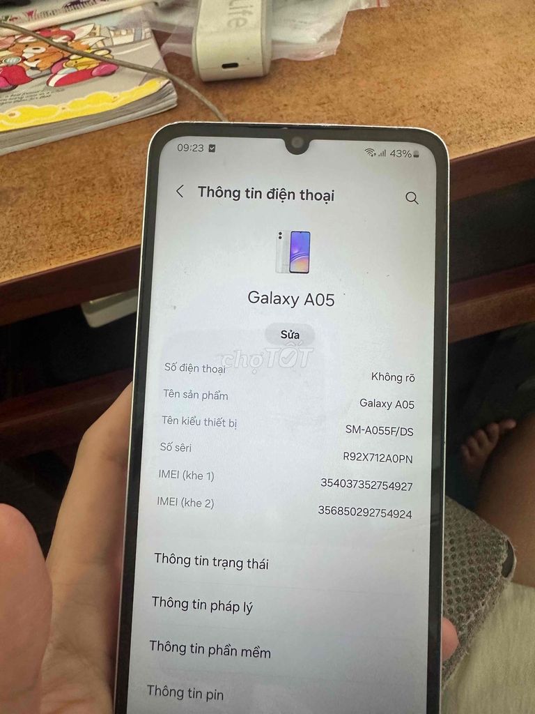 Samsung Galaxy A05 4GB 128GB Trắng. Mua bán Điện thoại tại Thành phố Dĩ An Bình Dương được đăng bởi Nguyễn Hải hình 1