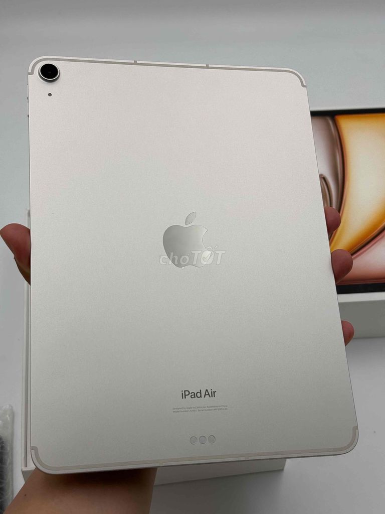 iPad Air 6 M2 5G 128GB VNA sạc 1 lần fullbox