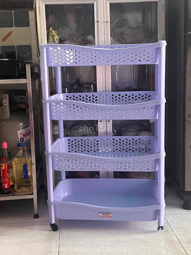 Kệ chén Duy Tân 4 tầng nhựa Xanh dương. Mua bán Dụng cụ nhà bếp tại Quận Tân Phú Tp Hồ Chí Minh được đăng bởi An Louis hình 1
