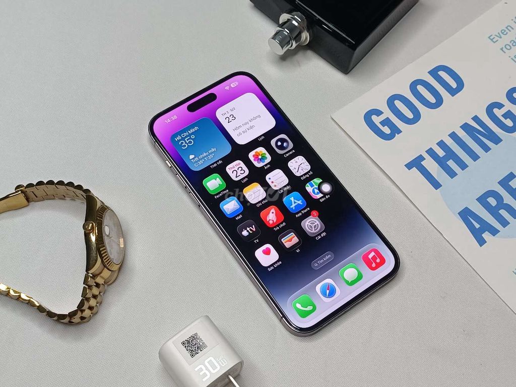 Apple iPhone 14 Pro Max 512GB Tím. Mua bán Điện thoại tại Thành phố Long Xuyên An Giang được đăng bởi Trung Mobile  hình 1