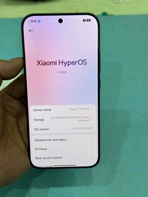 Xiaomi 17 Pro Max 512GB Đen. Mua bán Điện thoại tại Quận Hoàng Mai Hà Nội được đăng bởi Yến Trang