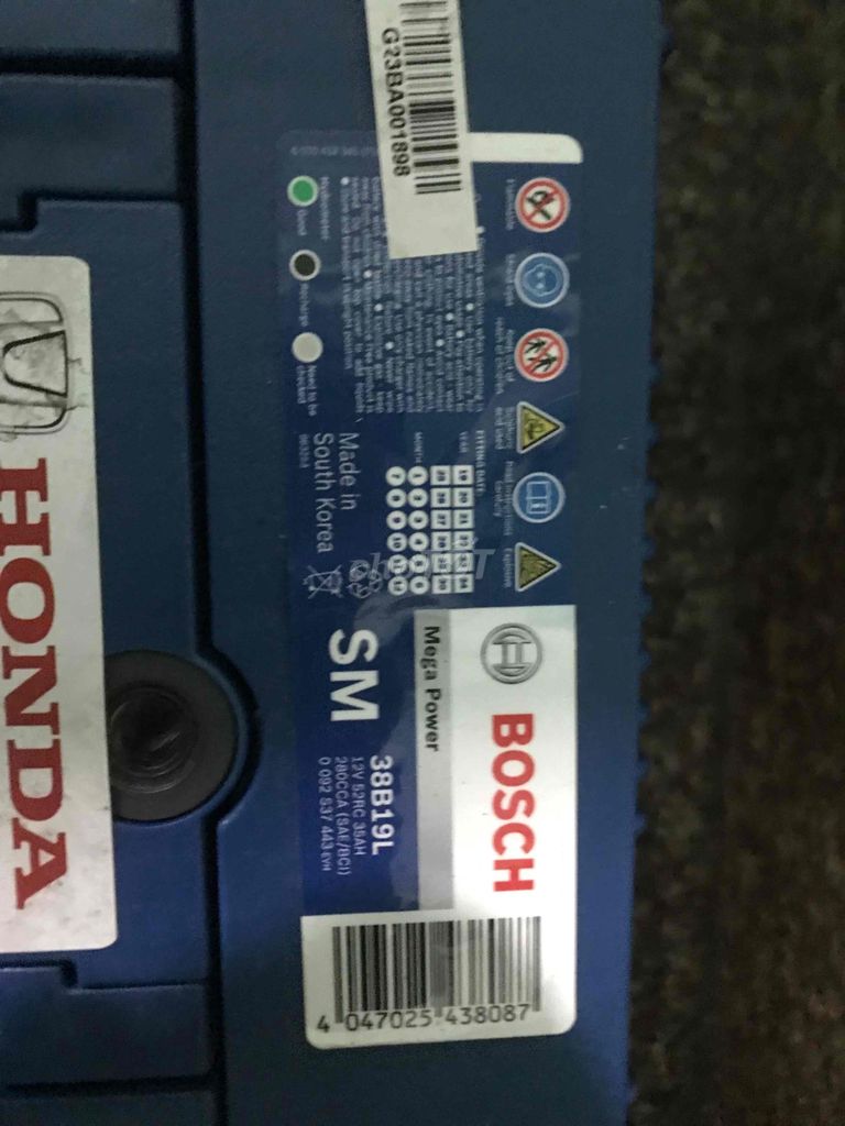 Bình ắc qui bosch 12v35ah mới 95% nhập khẩu đức. Mua bán Phụ tùng xe tại Quận 11 Tp Hồ Chí Minh được đăng bởi Tên chưa cung cấp hình 1