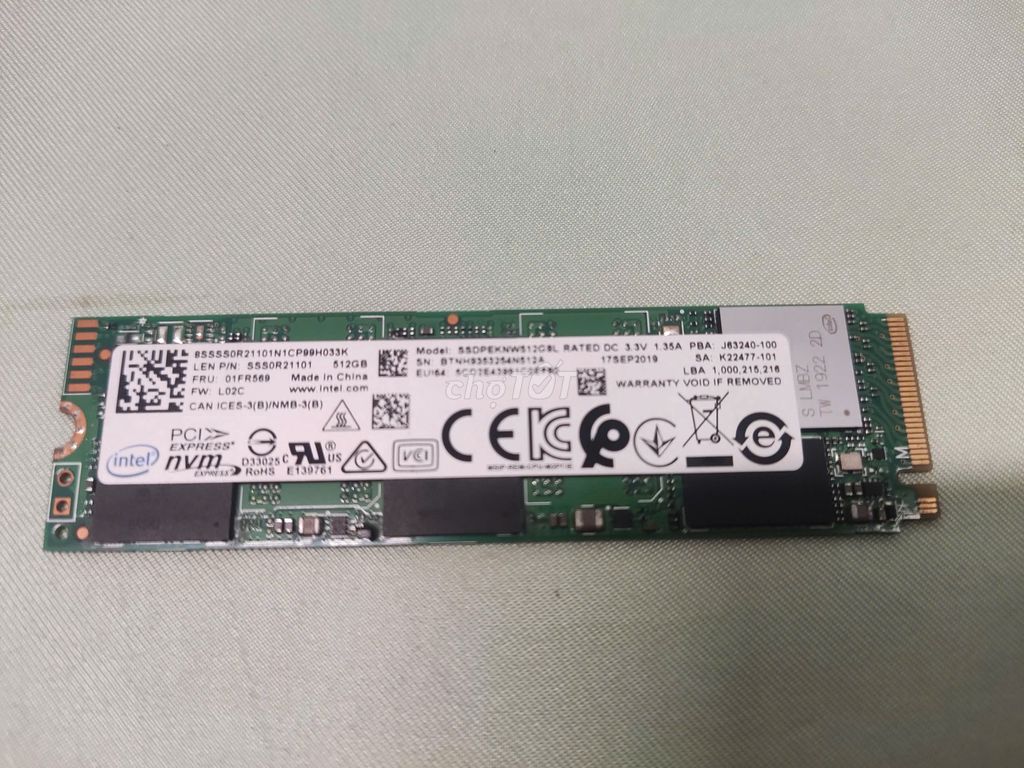 Ổ cứng SSD WD_BLACK & SSD Intel. Mua bán Linh kiện (RAM, Card...) tại Quận Bình Tân Tp Hồ Chí Minh được đăng bởi Nguyễn Thị Hoàng Vy hình 1