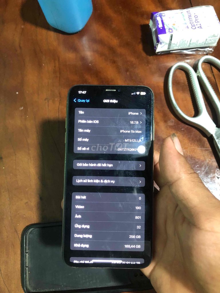 Apple iPhone XS Max 256GB Trắng. Mua bán Điện thoại tại Huyện Tây Sơn Bình Định được đăng bởi Nghi Tranthanh hình 1