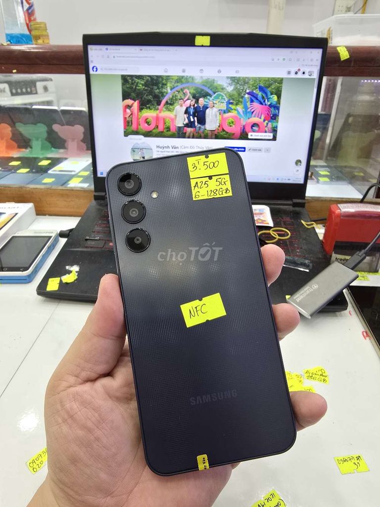 Samsung A25 5G 6GB/128GB Đen. Mua bán Điện thoại tại Thành phố Long Xuyên An Giang được đăng bởi Facebook Cầm Đồ Thúy Vân hình 1