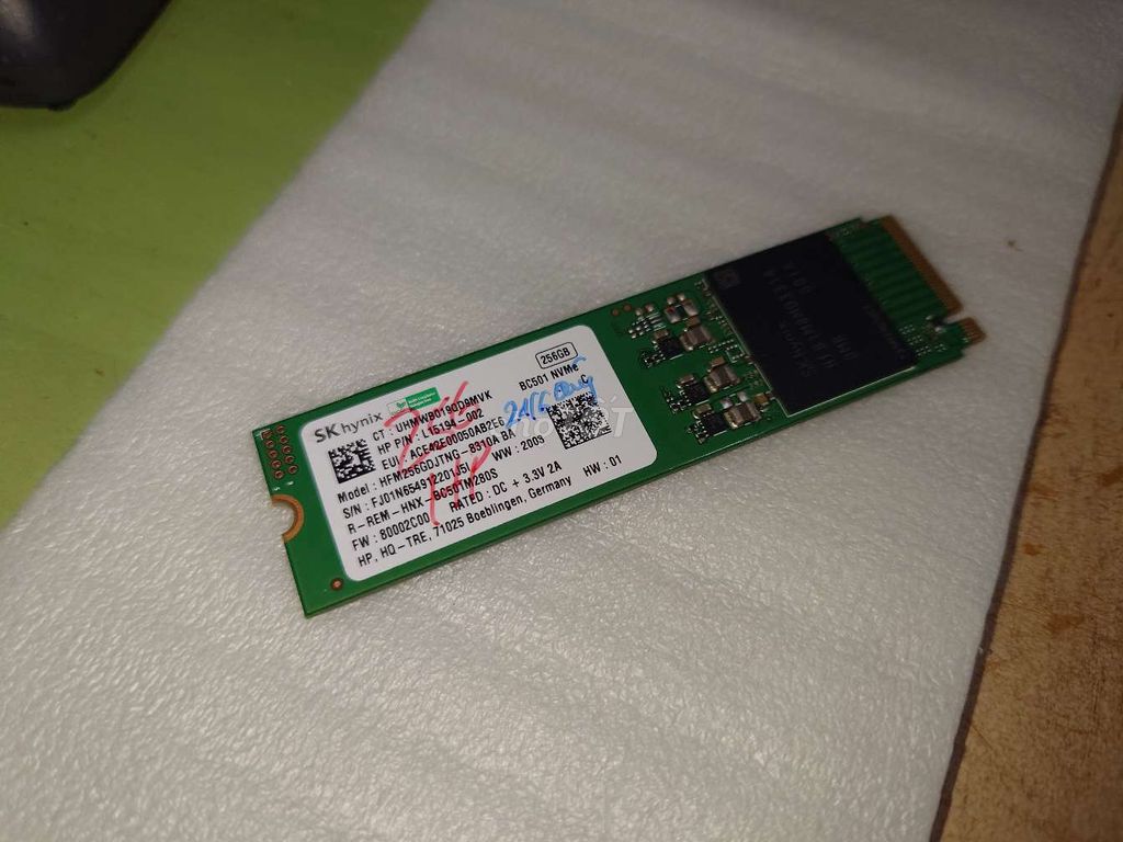 Ổ cứng SSD SK Hynix HFM256GDJTNG-8310A 256GB NVMe. Mua bán Linh kiện (RAM, Card...) tại Huyện Châu Thành Kiên Giang được đăng bởi Tập bán hàng hình 1