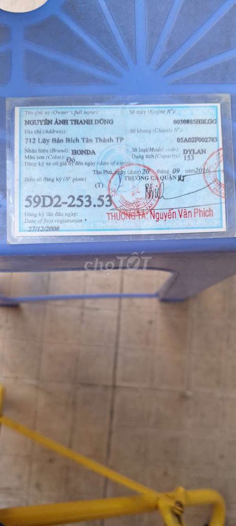 Honda Dylan 2004 150cc Đỏ. Mua bán Xe máy tại Quận 10 Tp Hồ Chí Minh được đăng bởi  Ngô Văn  Phúc  hình 8