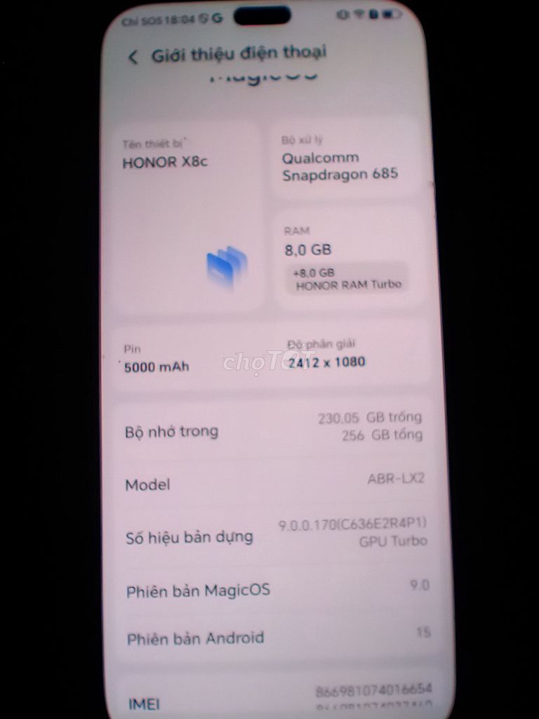 Honor X8c 256GB Xanh ngọc. Mua bán Điện thoại tại Quận 12 Tp Hồ Chí Minh được đăng bởi Quyền hình 1
